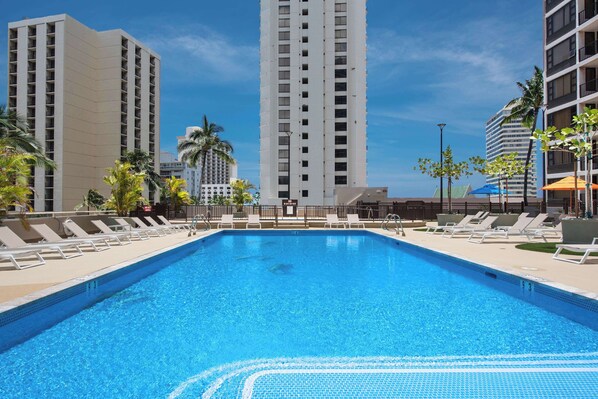 A heated pool