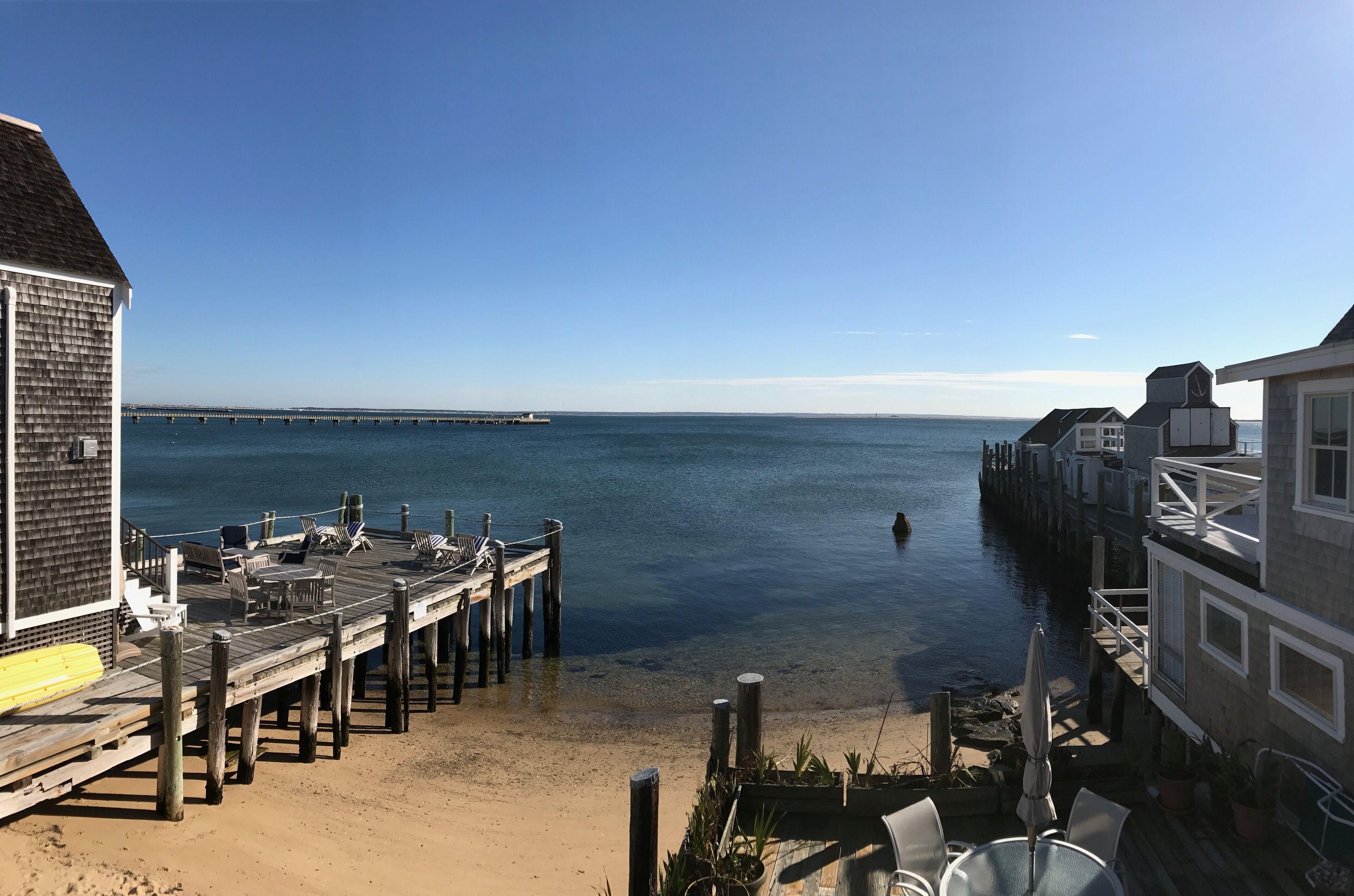 West End Waterfront with Huge Deck right out over the water