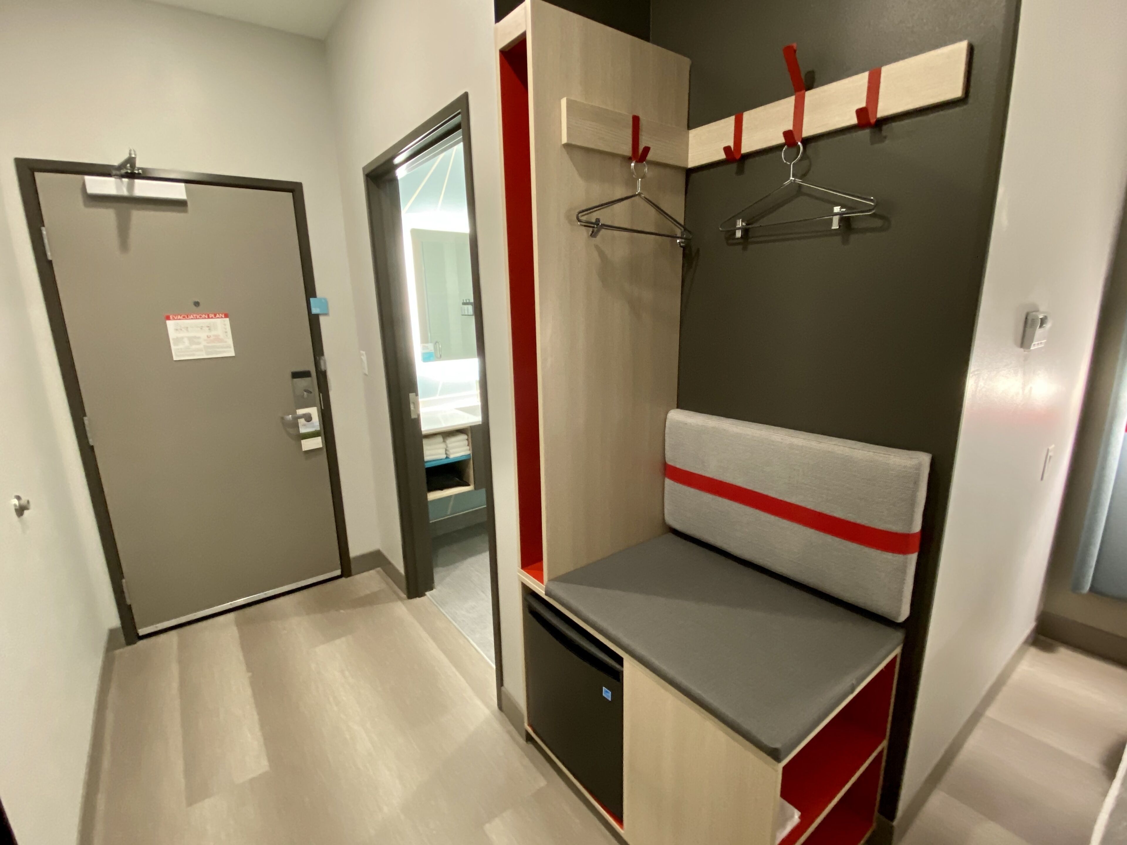 pillow-top beds, laptop workspace, blackout curtains, soundproofing