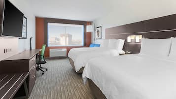 In-room safe, desk, laptop workspace, blackout drapes