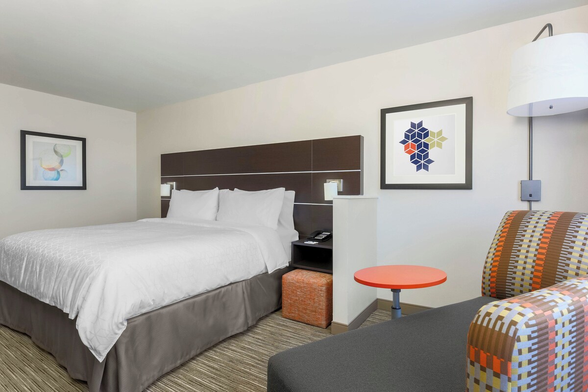 Standard Single Room, 1 King Bed, Mobility Accessible (Accessible Tub) | In-room safe, desk, laptop workspace, blackout curtains
