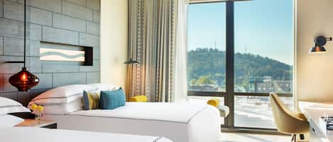 Room, 2 Queen Beds, Mountain View | Frette Italian sheets, premium bedding, down comforters, minibar