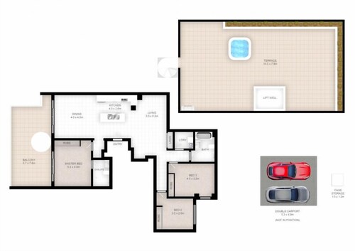 Three bedroom penthouse apartment