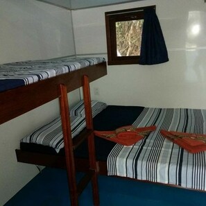 Blackout curtains, bed sheets