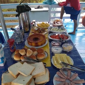Free daily buffet breakfast