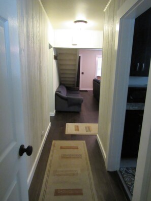 Interior - Twin trees retreat in the redwoods along the river (Crescent City)
