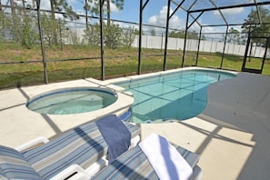 Outdoor pool - 4BR 3BA Disney Area Pool Home (Davenport)