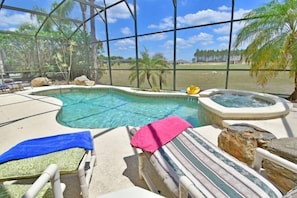 Outdoor pool - 5BR 3.5BA Pool Home In Calabay Parc (Davenport)