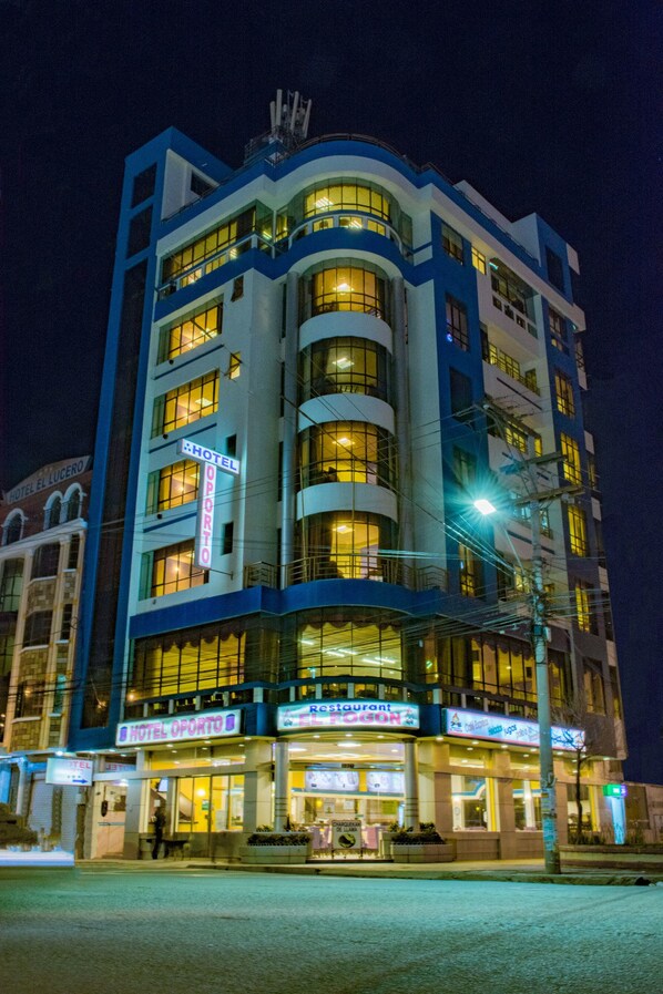 Front of property – evening/night