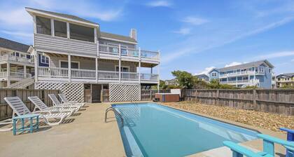Shark Tales | 495 ft from the beach | Private Pool, Hot Tub | Duck