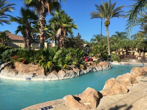 Outdoor pool, a heated pool - Smart HDTVs, Largest Regal Palms 4 bed/3.5 bath End Unit 1856 SqFt, Disney Close (DAVENPORT)