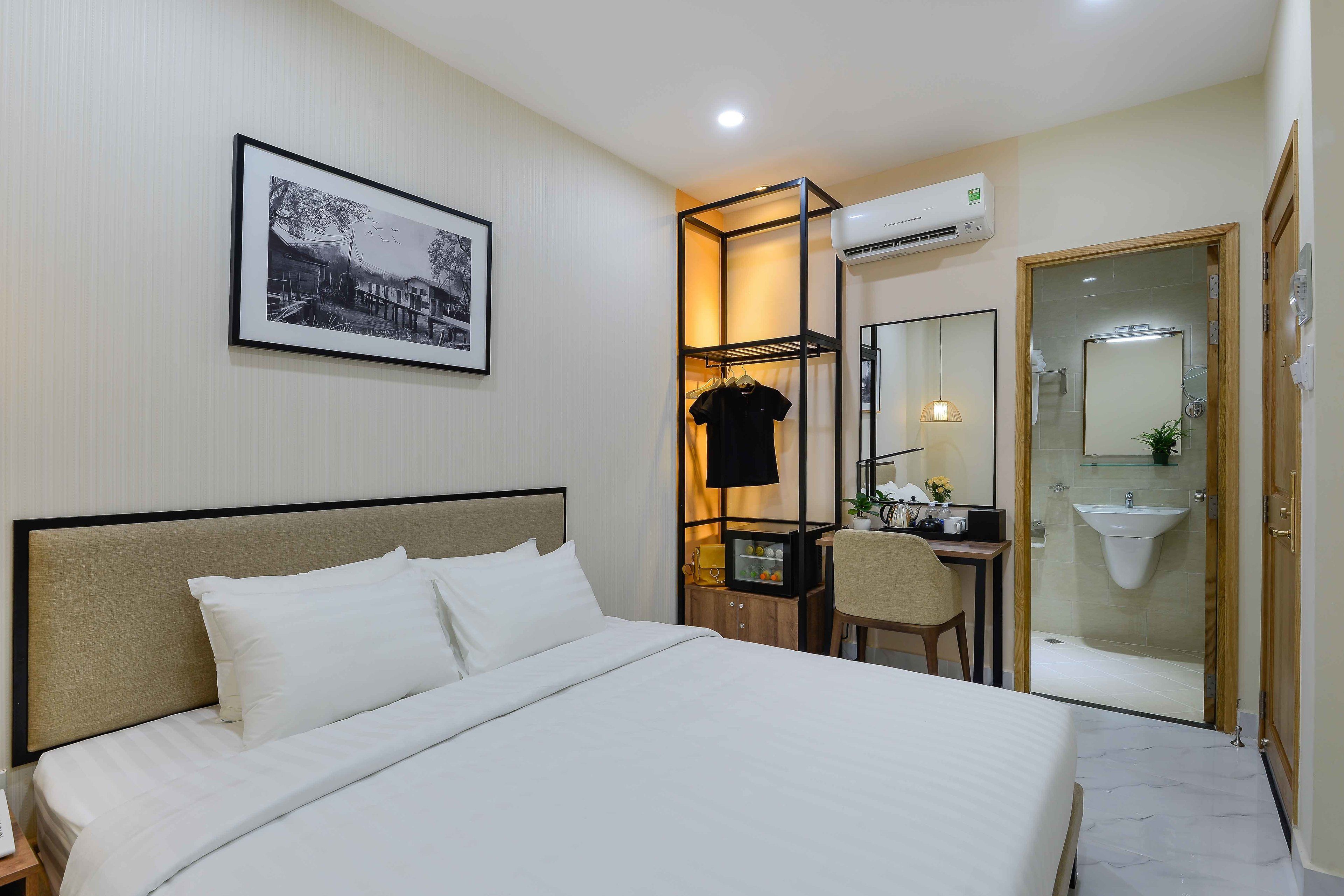 superior double room, no windows | premium bedding, in-room safe, laptop workspace, blackout curtains