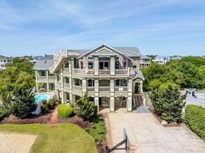 Exterior - Hughes Hideaway | 630 ft from the beach | Private Pool, Hot Tub | Corolla (Corolla)