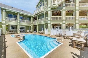 Pool - Hughes Hideaway | 630 ft from the beach | Private Pool, Hot Tub | Corolla (Corolla)