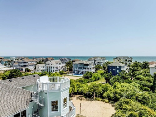 What A View in Corolla | 950 ft from the beach | Private Pool, Heated Pool, Hot Tub | Corolla