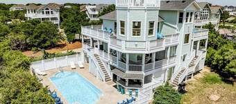 What A View in Corolla | 950 ft from the beach | Private Pool, Heated Pool, Hot Tub | Corolla