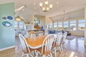 Dining - Oasis | 1100 ft from the beach | Private Pool, Hot Tub | Corolla (Corolla)