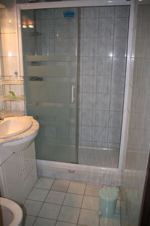 Shower, hair dryer