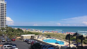 A hotel with a pool, beach, and ocean view. - Spectacular OCEAN VIEWS - Fabulous Kingston South Hampton 3rd fl unit (Myrtle Beach)
