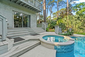 Una piscina riscaldata