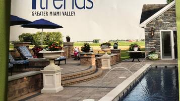 Piscine extérieure, piscine chauffée