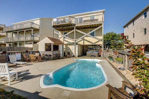 Six Pack | 1169 ft from the beach | Dog Friendly, Private Pool, Hot Tub | Nags Head