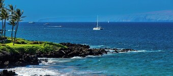 Ny oppføring! Makena Surf F-201-Oceanfront leilighet med spektakulær utsikt over havet!