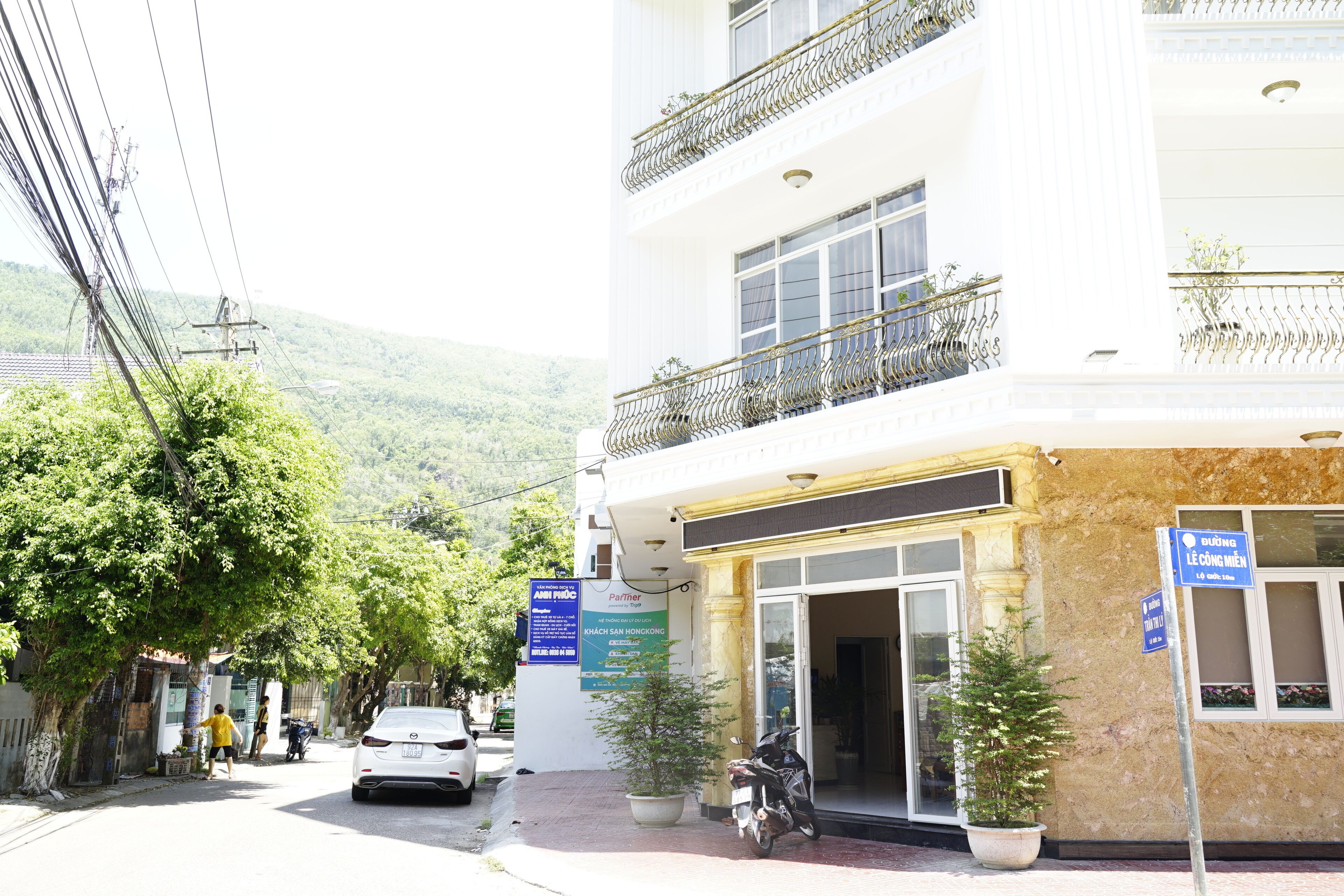 Façade de l’hébergement