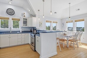 Coffee/tea maker, fridge, microwave, oven - A Wrighteous Time | 1639 ft from the beach | Private Pool, Hot Tub | Kill Devil Hills (Kill Devil Hills)