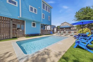 A heated pool - A Wrighteous Time | 1639 ft from the beach | Private Pool, Hot Tub | Kill Devil Hills (Kill Devil Hills)