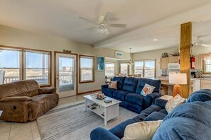 TV, DVD player - Derrycon | Oceanfront | Dog Friendly, Private Pool, Hot Tub | Nags Head (Nags Head)