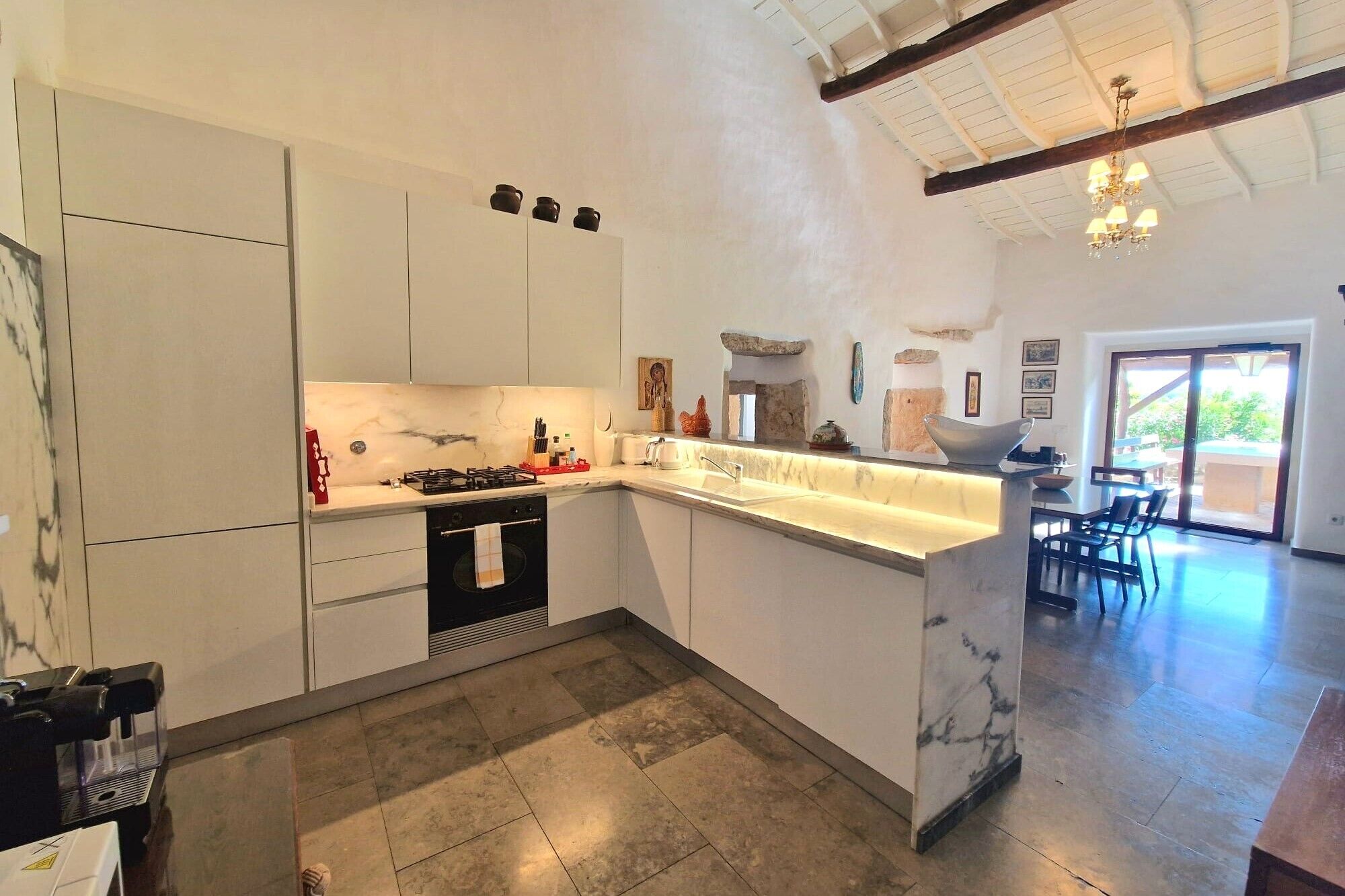 Family Cottage | Private kitchen | Fridge, microwave, stovetop, espresso maker