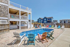 A heated pool