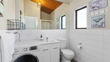 Shower, hair dryer