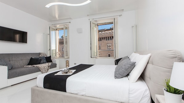 Apartamento | 1 dormitorio, tabla de planchar con plancha, wifi gratis y ropa de cama