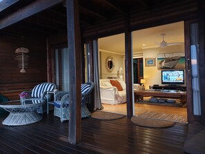 Panoramic Villa, 4 Bedrooms | Living area | 95-cm flat-screen TV with satellite channels, TV - Casa Karibu at Santa Maria Machangulo Mozambique (Machangulo)