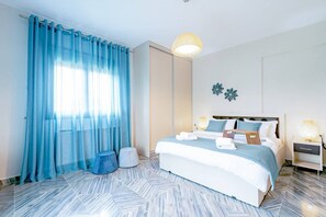 2 bedrooms, in-room safe, iron/ironing board, WiFi