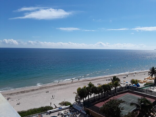 Private beach, sun loungers, beach umbrellas, beach towels - OCEAN VIEW, BEACHFRONT, OCEAN MANOR, IN THE HEART OF FORT LAUDERDALE (Fort Lauderdale)