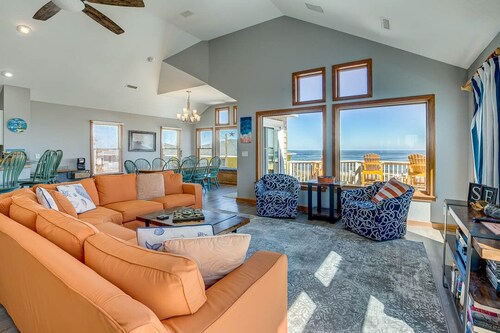 Krosnest | Oceanfront | Private Pool, Hot Tub | Nags Head