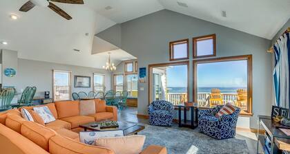 Krosnest | Oceanfront | Private Pool, Hot Tub | Nags Head