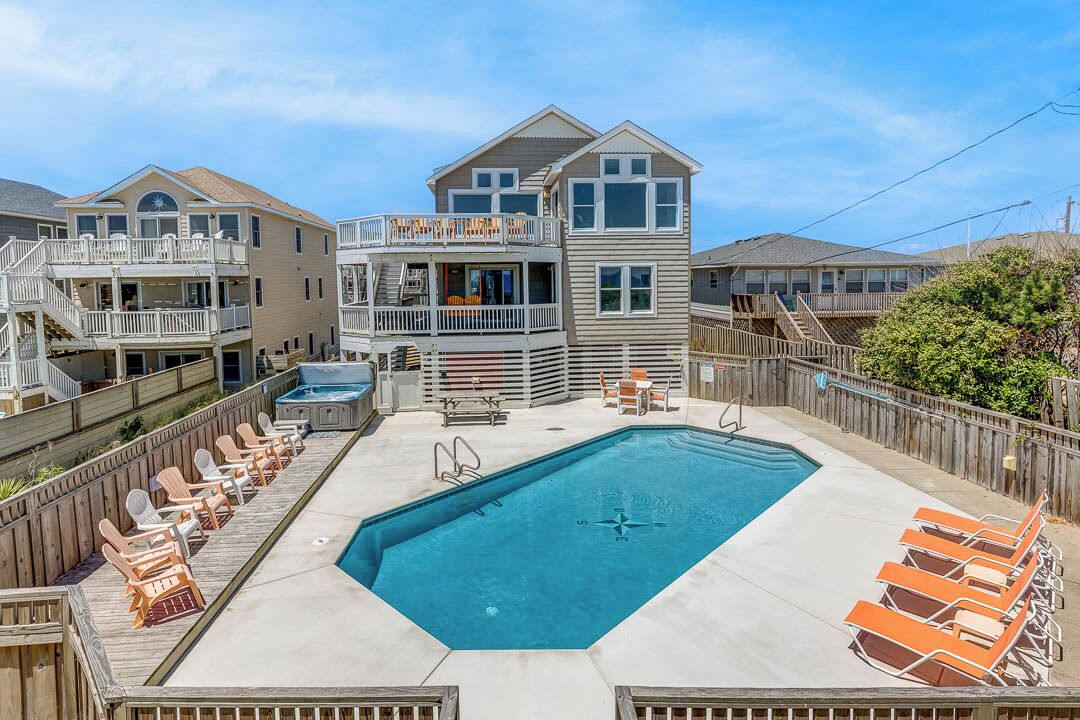 Krosnest | Oceanfront | Private Pool, Hot Tub | Nags Head