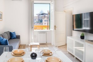 Living area - Rental In Rome Sistina View Terrace Apartment (Rome)