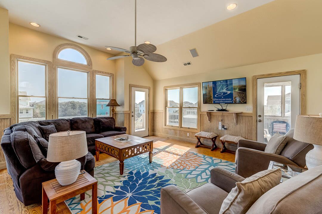 TV, DVD player, stereo