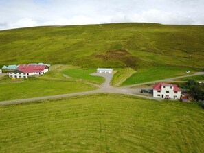 Aerial view - Guesthouse Brúnahlíð (Husavik)