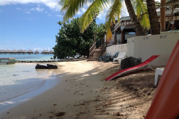 La Plage devant le restaurant