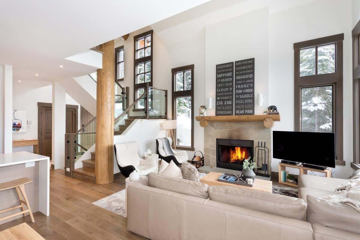 Fernseher, Kamin, Arbeitsbereiche