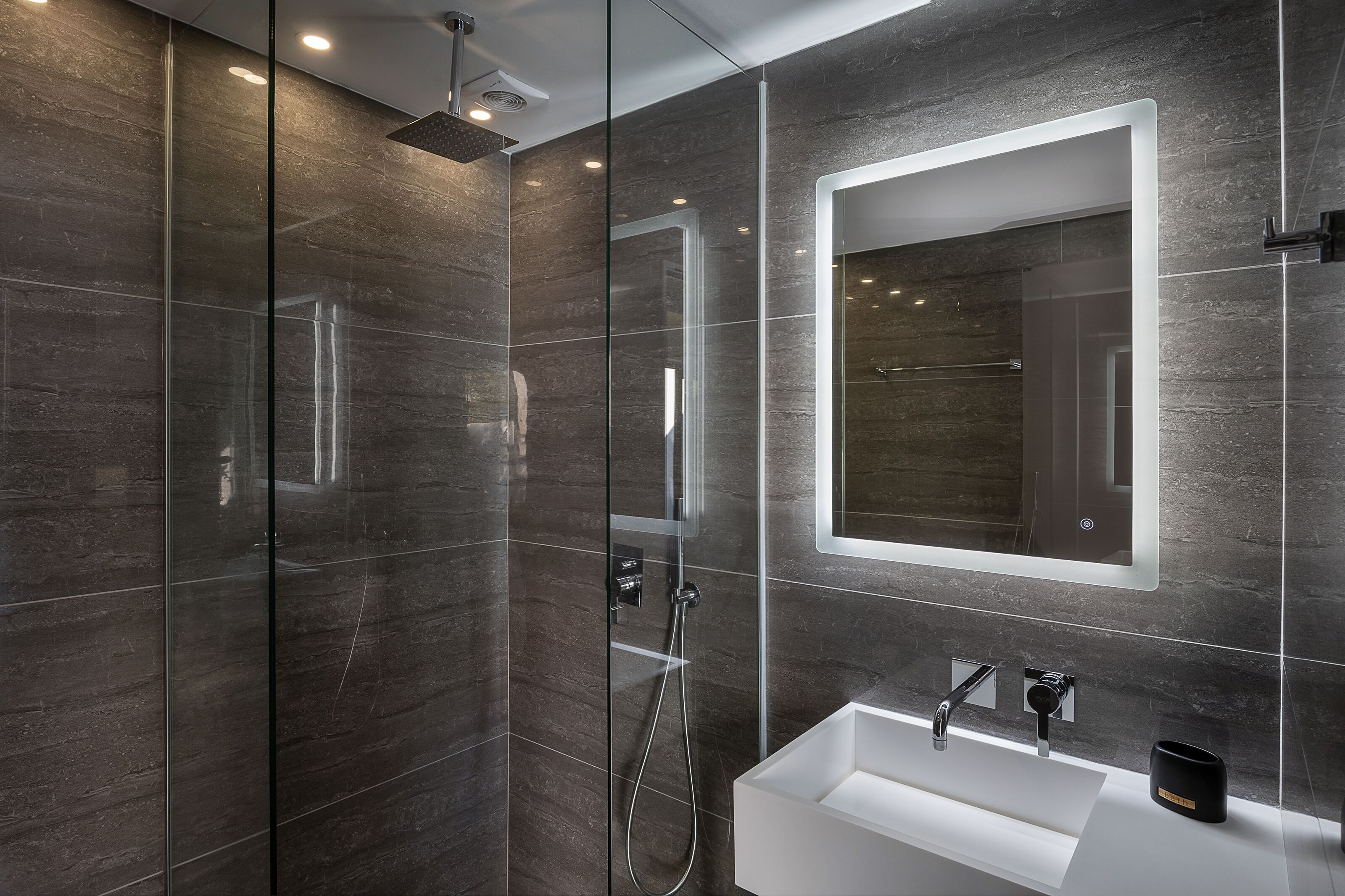 shower, free toiletries, hair dryer, bathrobes