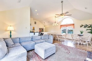 TV, DVD player, table football, stereo - Sea the Day | 717 ft from the beach | Private Pool, Hot Tub | Nags Head (Nags Head)