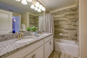 Hair dryer, towels