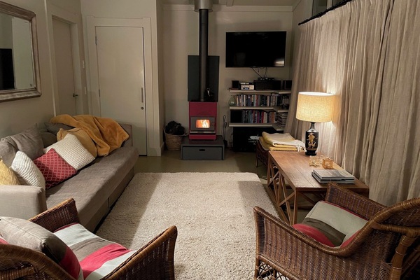 Lounge set up for winter